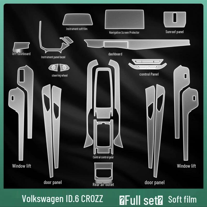Volkswagen ID6X/CROZZ Interior Protective Film for Console and Gear Screen