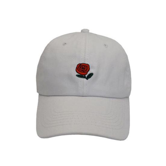 Rose Flower Embroidered Outdoor Snapback Hip Hop Men Women Baseball Cap Hat