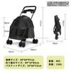 Pet Compact Summer Heat 4 Spacious Swivel Seat Suitable for Small and Medium and Small 15KG Weight Gray xinxin-home Stroller, Foldable, Storage,