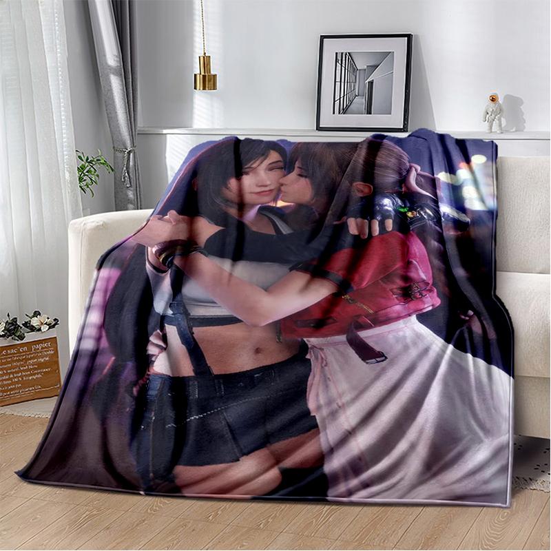 29 Style New Sephiroth Final Fantasy Games Cloud Tifa Aerith Blanket,Soft Throw Blanket for Home Bedroom Bed Sofa Cover Kids