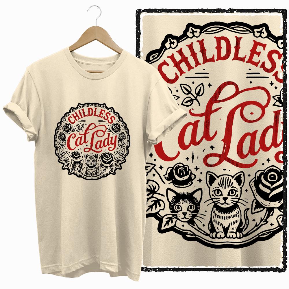 COOLMIND 100% cotton BEIGE cat print exclusive graphic women T shirt big size loose cotton cat lover women tshirt LOVELY cat tee