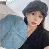 Cloud Retro Bow Beret Japanese Newsboy Cap Trendy Octagonal Cap  Streetwear