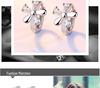 Sweet Plum Blossom Korean Snowflake Crystal Earrings - Elegant & Lovely Stud Ear Accessories