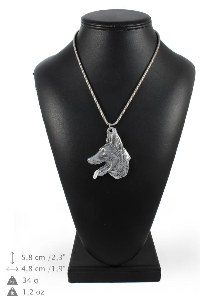 Belgian Shepherd Dog, Belgian Sheepdog I – Necklace with a dog, dog pendant on a silver chain | Art-Dog