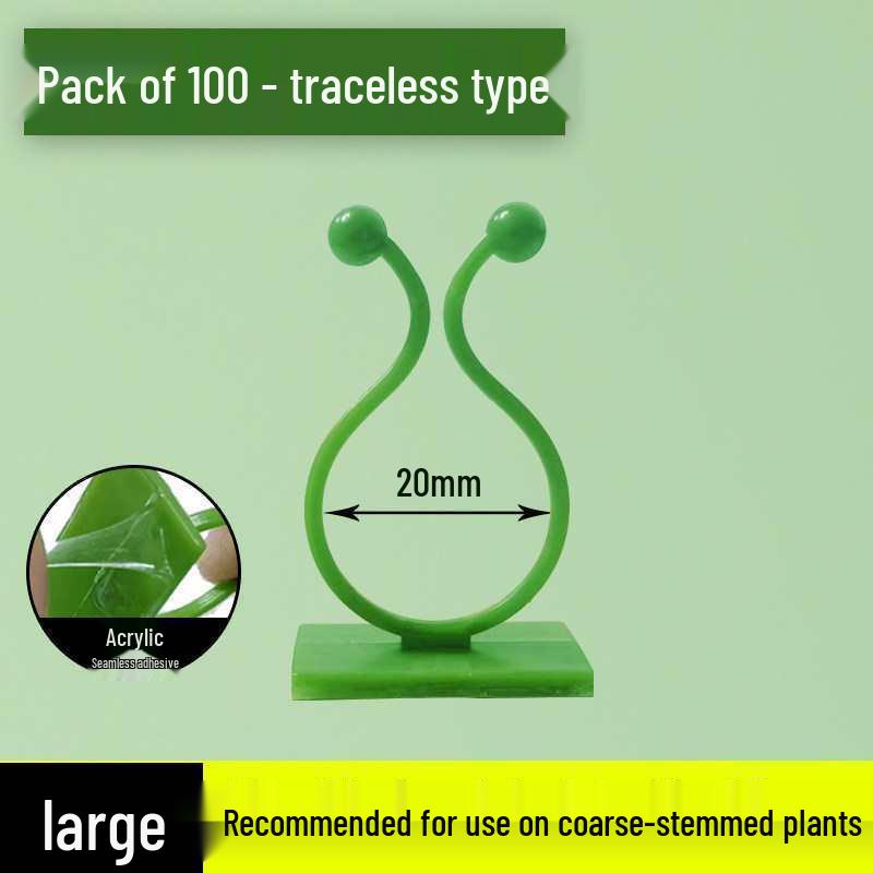 Pothos Climbing Clips: Rose Green Plant Wall Hooks for Vines