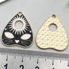 Halloween Enamel Drip Pendants: DIY Earrings, Necklaces & Keychains - Retro Alloy Jewelry Accessories