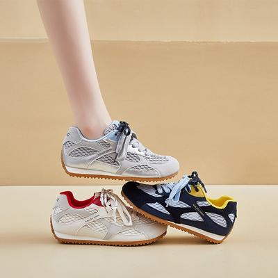 Plateau Damen Herbst neue lässige Einzelschuhe leichte Sportschuhe kleine weiße Schuhe