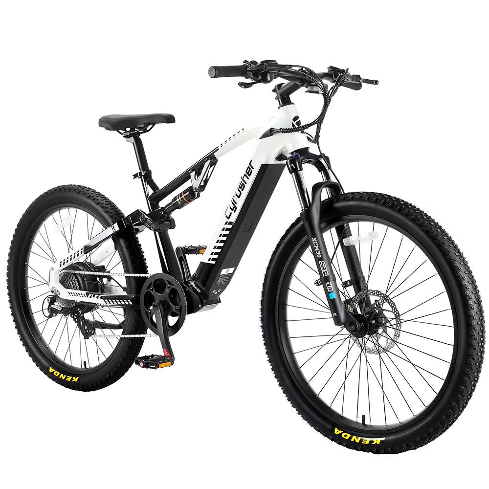 Cyrusher Flex Full Suspension Elektrische Fiets, 48V 15Ah LG Batterij, Shimano 8-Speed