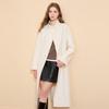 Sancai Alpaca Blend Stand Collar Double-Faced Wool Coat