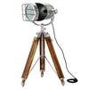 Wood Tripod Floor Lamp, Contemporary LED Spot Light For Living Room, Bedroom, Dinning Room, Home Decor 142 Cm