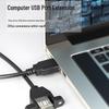 JINNENG USB 2.0 A Male To A Female Extension Cable with Mounting Ears