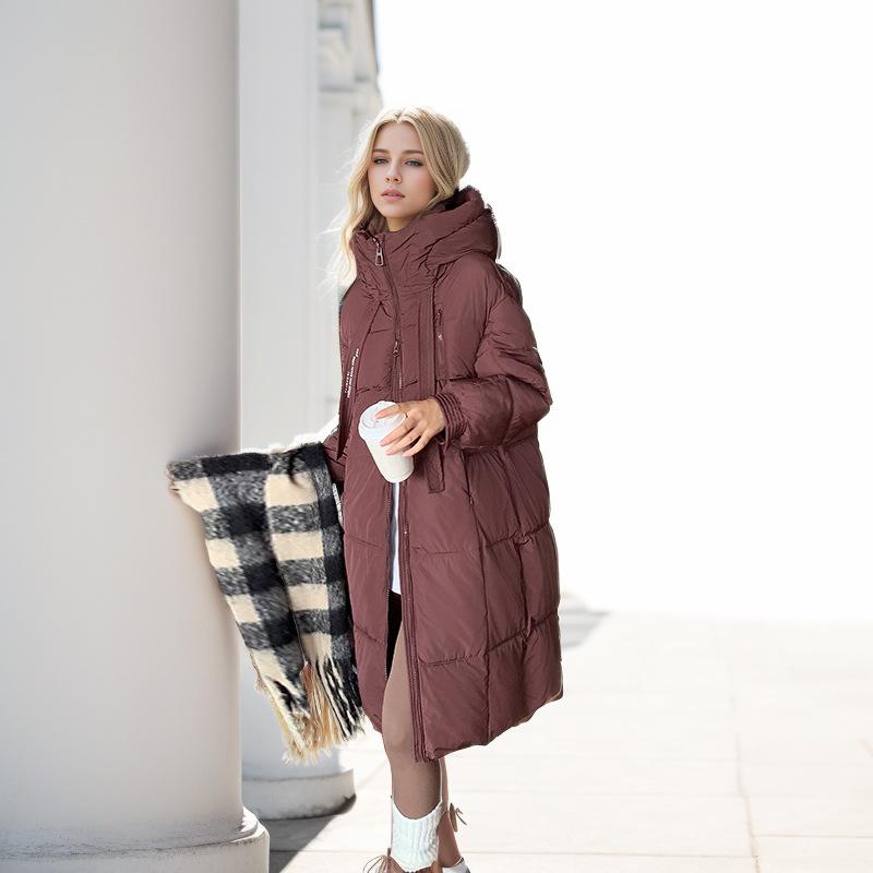 GMXIA Damen Vintage Casual Einfarbig Druck Herbst Winter Langarm Kapuzenjacken & Mäntel