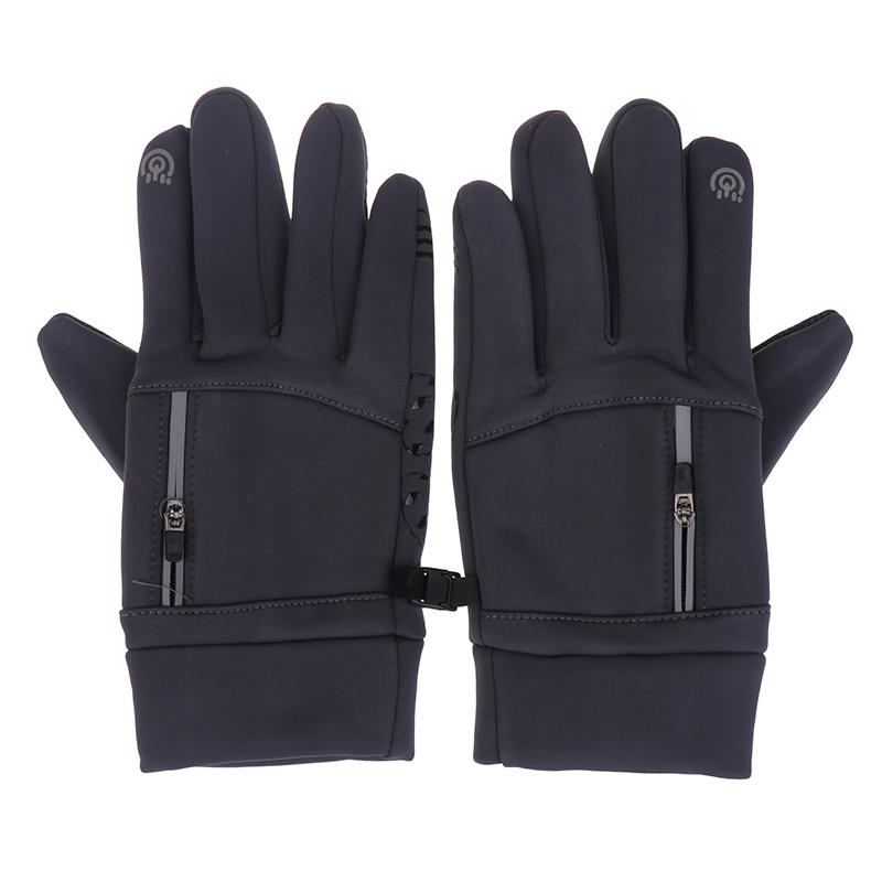 Cycling Gloves Winter Motorcycle Gloves Touch Screen Bicycle Gloves Outdoor Riding Scooter Windproof Warm Ski Gloves
