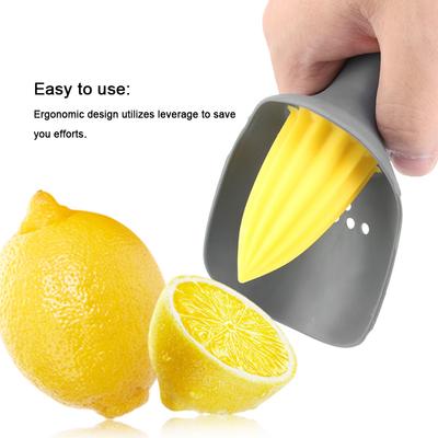 Ergonomische Manuelle Mini Zitronenpresse Entsafter Für Limette Orange (Schwarz)
