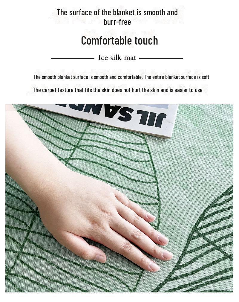 Oddychający dywan z lodowego jedwabiu: Nowoczesny dywan do salonu/sypialni, pochłaniający pot i stylowy na sofy i stoliki kawowe