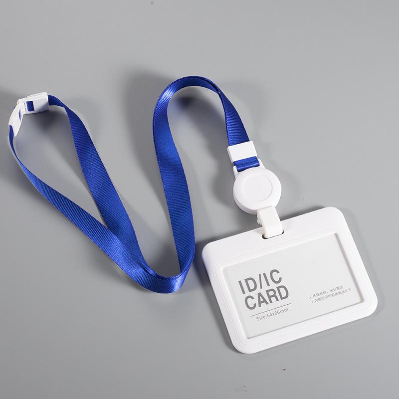 Retractable Lanyard ID Card Holder with Printable Logo and Color Options