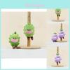 Cute Adorable Vegetable Plush Toy Eggplant And Bitter Melon Keychain Doll Accessory