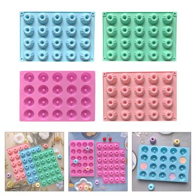 Mini Bundt Cake Baking Moulds 20 Cavity Mini Bundt Cake Moulds Silicone Dessert Molds For Creative Baking