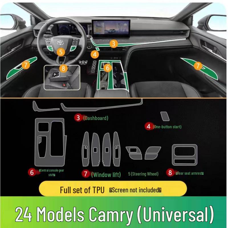 Ninth Gen Toyota Camry Central Control Screen Protector for 25 Models