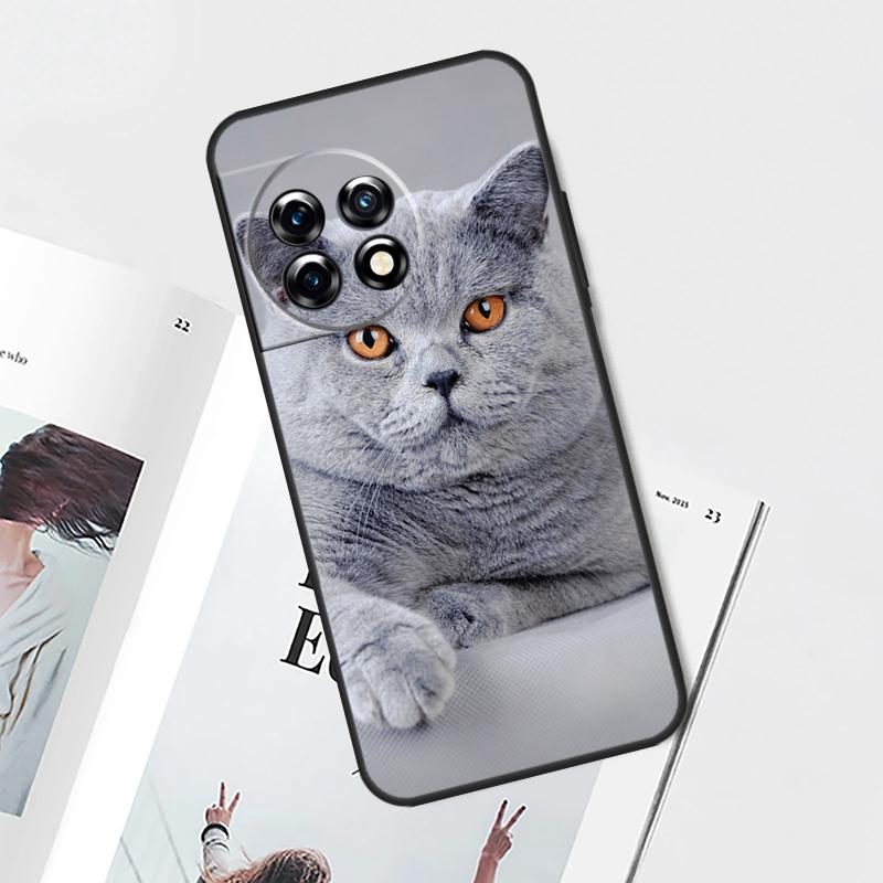 British Shorthair Cat Case For OnePlus Nord CE 5 3 4 Lite N20 N30 OnePlus 15 13 12 11 9 10 Pro 13T 13R 10T Cover