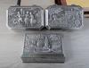European Retro Castle Jewelry Storage Box, Exquisite Zinc Alloy Embossed Carriage Design – Ideal Wedding Gift.