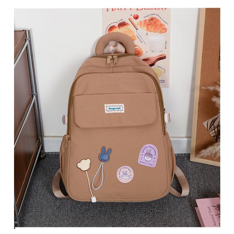 

Школьный рюкзак новый, высокой ценности, свежий, сладкий, конфетного цвета, рюкзак для учеников средней школы, легкий, для путешествий коричневый