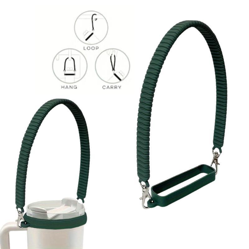 Gradient Color Water Bottle Handle Sling Strap Soft Silicone Water Cup Hanging Rope Sleeve For Most 8-40Oz Bottles Accessories