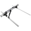 Table Saw Fence Set Black Silver Aluminum Alloy with Fine Adjustment Knob 800mm/1000mm