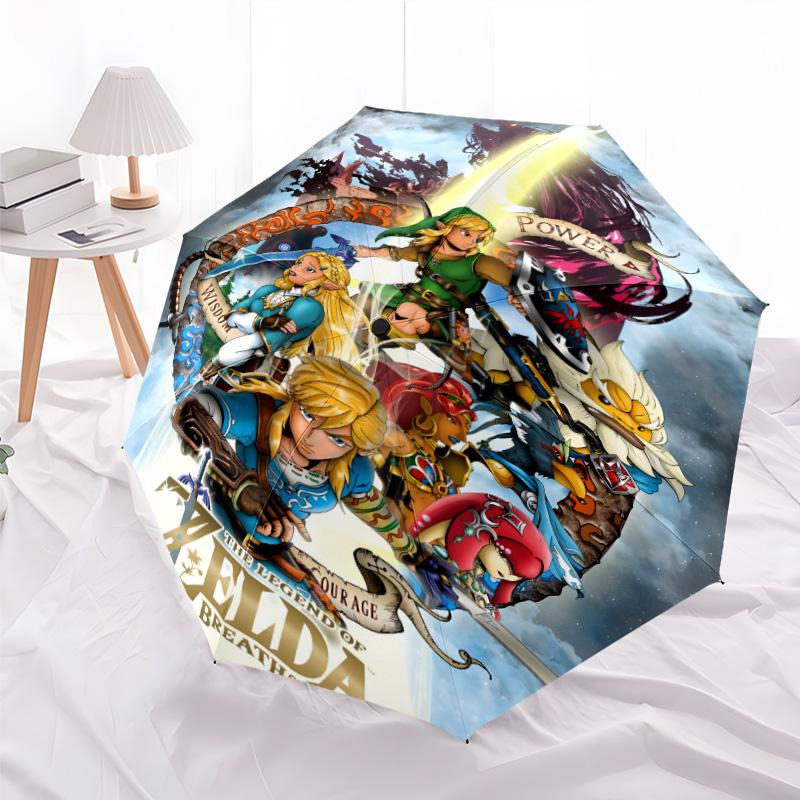 1pc Game Zelda Umbrella, Sun Protection, And UV Shielding. It Has Eight Sturdy Ribs for Outdoor Use And Perfect As a Holiday Gift