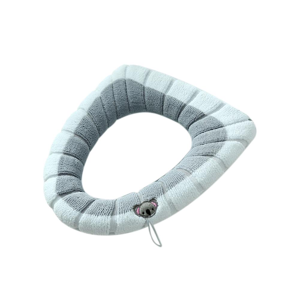 Soft Polyester Toilet Seat Cover Toilet Seat Pad Warm Seating