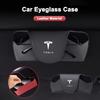 Per Tesla Model 3 Model S Model X Model Y Cybertruck SpaceX Auto Parasole Porta Occhiali Scatola Occhiali da Sole Portaoggetti Accessori