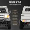 Reîncărcabil 1:12 Mașinuță RC la Scară Mare MN82 Faruri Controlabile Îmbunătățite Mașină Off-Road cu Tracțiune Integrală 2.4G Camionetă Jucărie pentru Cadouri Copii