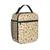 Leopard Animal Fur Printing Thermal Insulated Lunch Bags for Work  Portable Bento Box Thermal Cooler Lunch Boxes