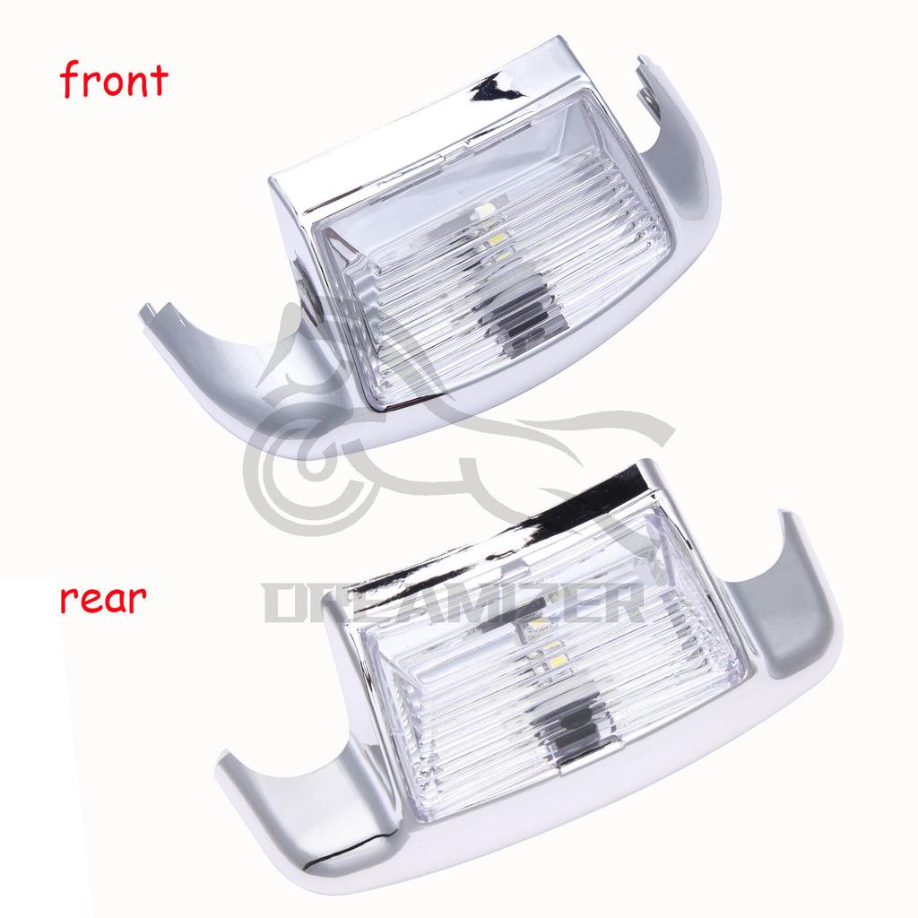 Motorcycle Front Rear Fender LED Tip Light For Harley FLSTC Heritage Softail Classic Leading Edge Tailing Driving Brake