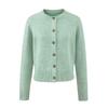 FS636-26 New European & American Style Round Neck Single-Breasted Long Sleeve Knit Cardigan Sweater for Women