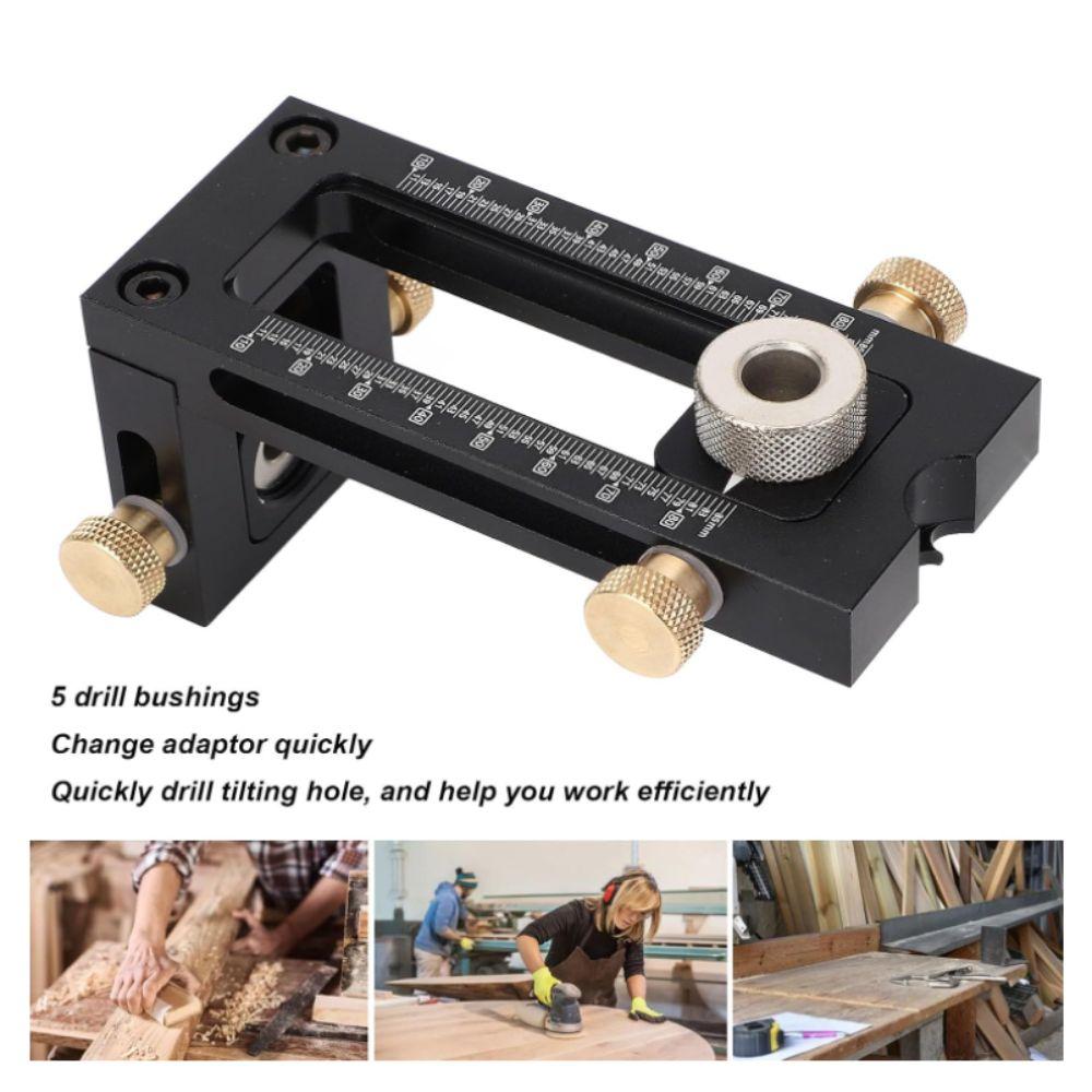 2 in 1 Punch Positioner Screw Punch Doweling Jig Kit Punching Hole Puncher  Crib