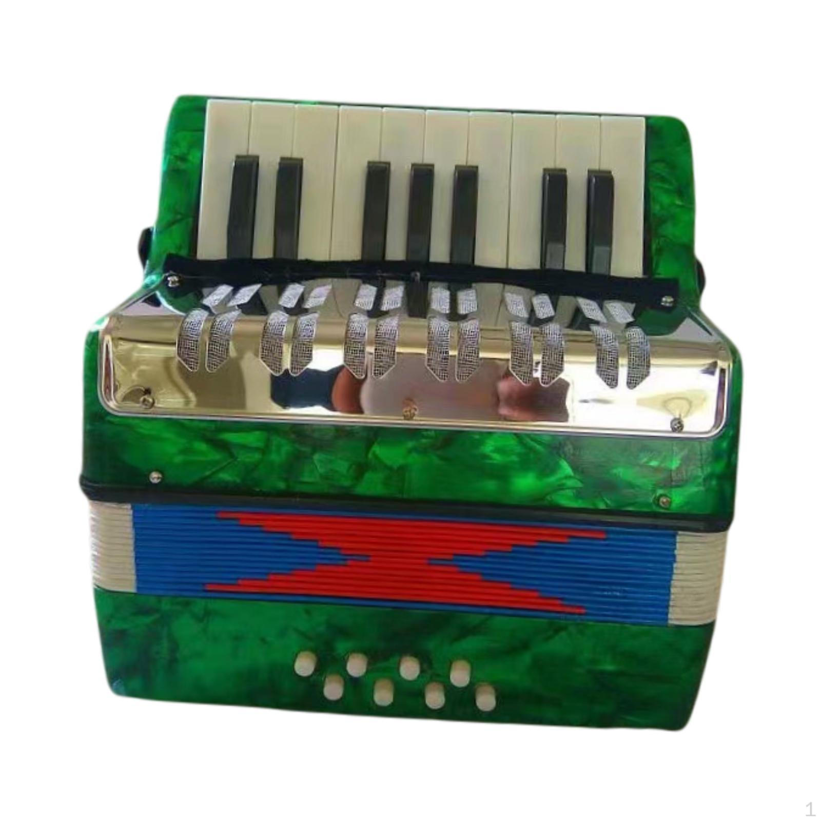 

17 клавиш 8 бас фортепиано аккордеон аккордеон для детей ручной мальчиков девочек зелёный