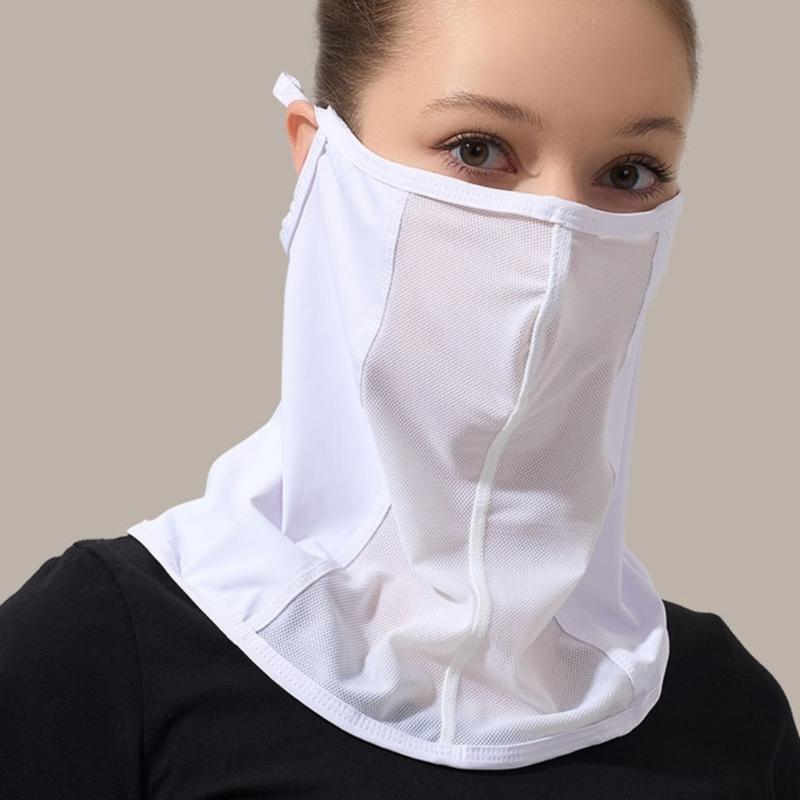 Oddychająca maska damska zakrywająca twarz idealna do sportów na świeżym powietrzu i podróży ochrona przed słońcem do sportów na świeżym powietrzu