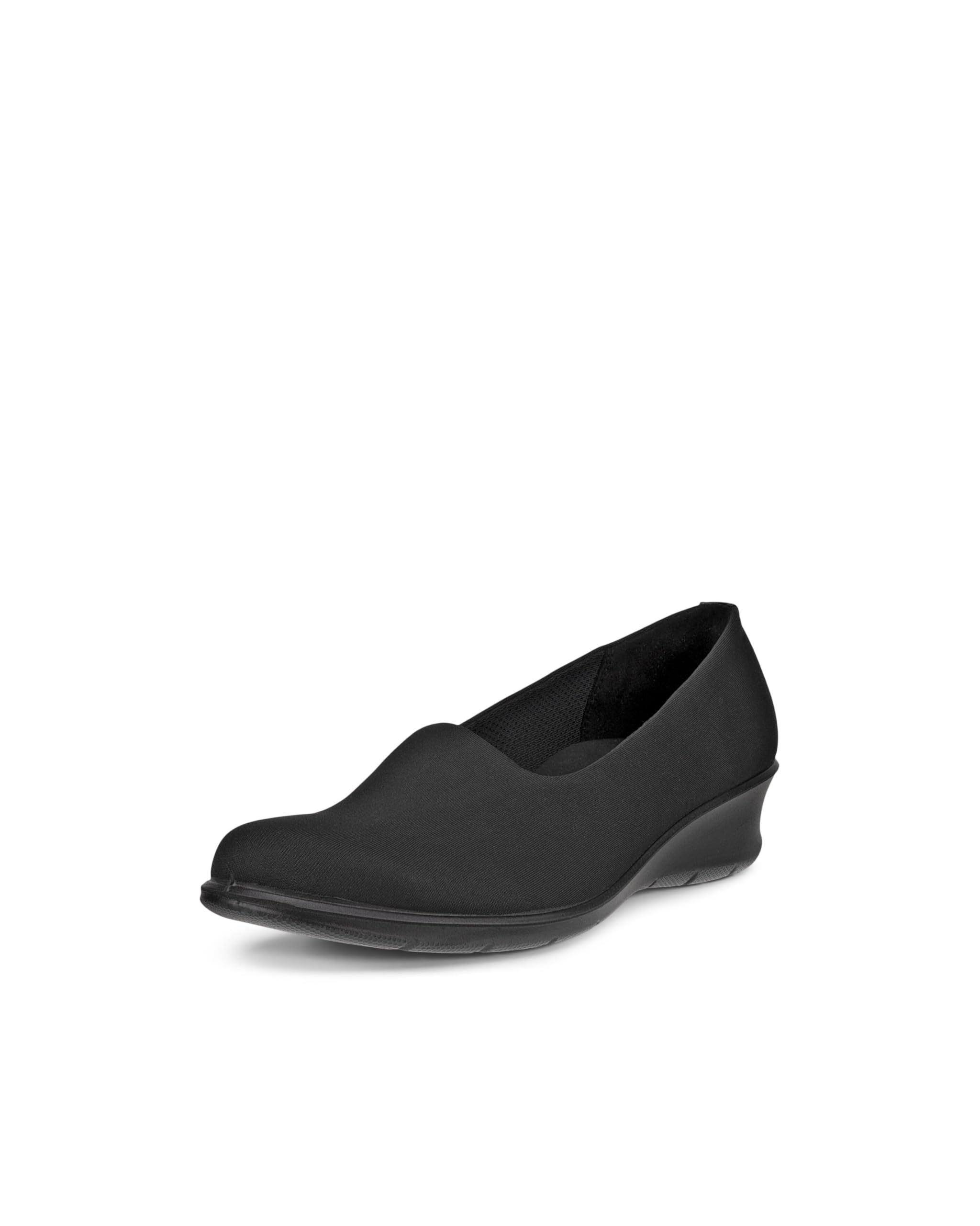 

ECCO Finola Ballet Flats, Classic Slip-On Shoes, Women s, Black/Black, Size 24.0 cm, 2.5E