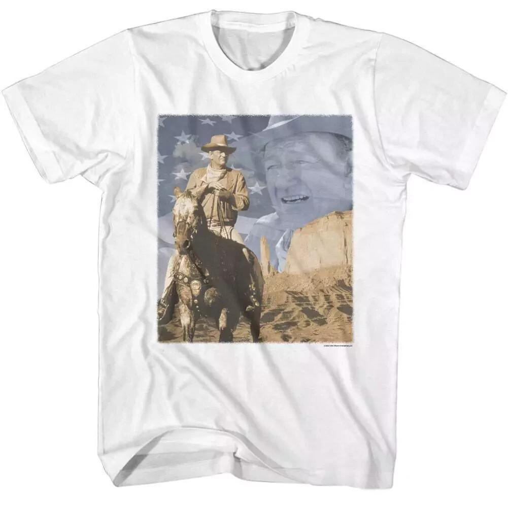 John Wayne Big Sky Country Banner Men T Shirt S