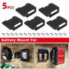 Tool Battery Storage Organizers Rack For 14.4V 18V Lithium Batteries Impact Resistant Mounting Bracket Easy Installation