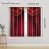 2Pcs Red Blackout Curtains For Privacy Machine Washable Perfect For Bedroom Living Room Decor Fashion Decorative Curtain
