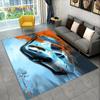 Alfombra grande con diseño de coche de carreras en 3D, para el hogar, sala de estar, dormitorio, sofá, decoración, alfombrilla antideslizante para el suelo de la cocina