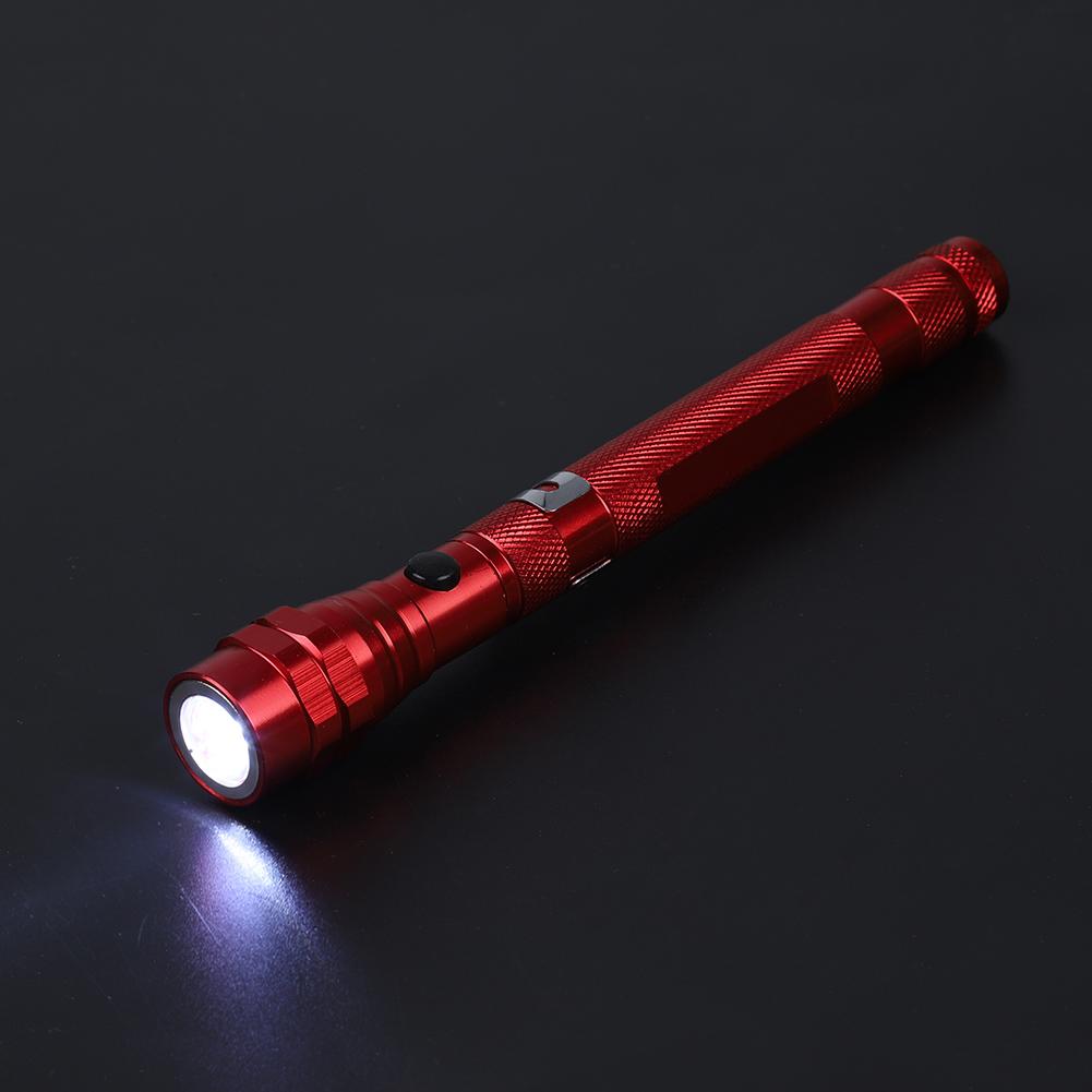 Multi Function Mini Flexible Telescopic LED Flashlight Rotatable Torch with Magnetic End