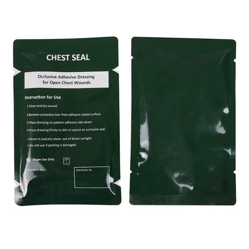 Vent Chest Seal Occlusive Adhesive Dressing For Open Chest Wounds Care Survival Emergency Trauma Sticker First Aid Patch