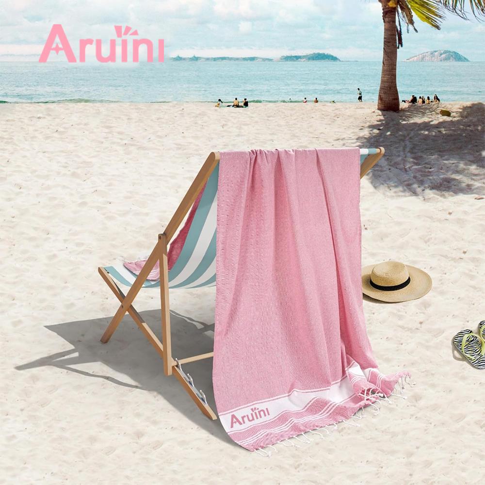 Custom Printed Turkish Cotton Beach Towel Fast Dry Soft Sand Free Towel for Beach and Pool