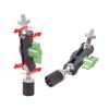 Professional 1/4inch Male To Female Rotatable Ball Head Bracket Clamp For Phone Video Mount Camera LED Light Microphones