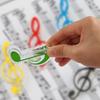 Lovely Letter Paper Clip Piano Music Book Paper Sheet Plastic Musical Note Spring Holder Folder Office Binding Supplies