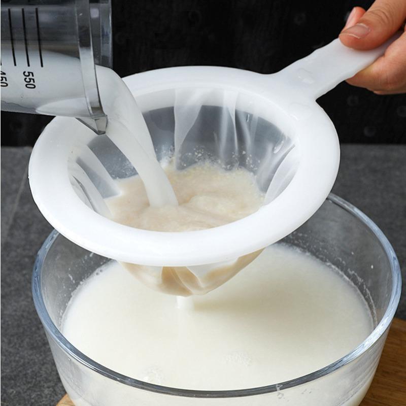 Soy Milk Filter Screen, Ultra-fine Juice Extraction, Complementary Food Strainer, Residue Separation Filter, Kitchen Strainer Filter Spoon