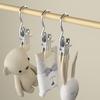 2Pcs Stainless Steel Clothes Drying Clip with Hook, Seamless Hat Storage, Shorts Clip Fabric Clip, Home Socks Drying Clip Hook